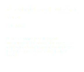 The Department of Transport and Main Roads Brisbane $420 Million CGI was commissioned to provide procurement and commercial advisory services for the verification of the innovative double ECI contract for Section B of the project. 